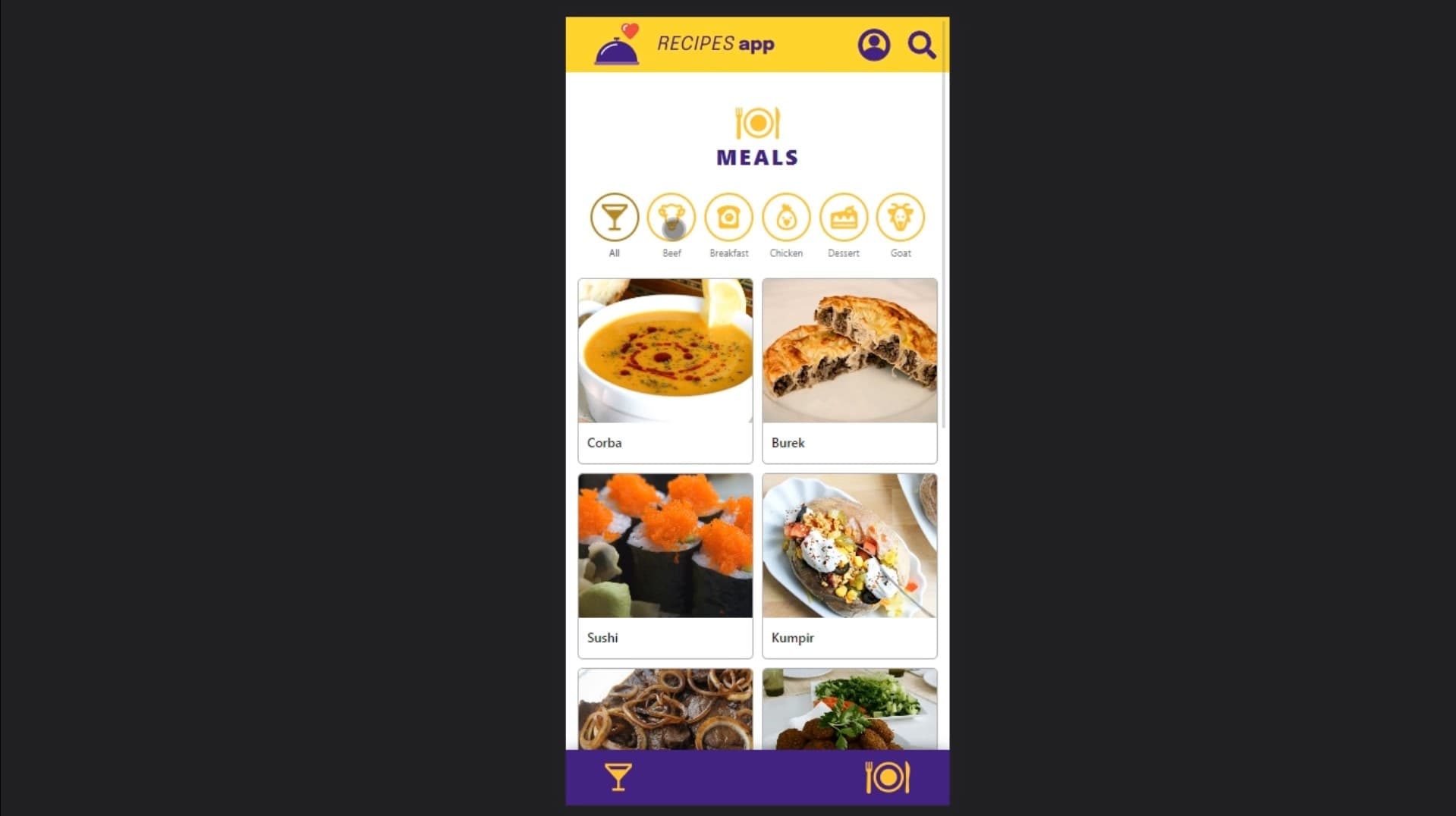 Recipes App