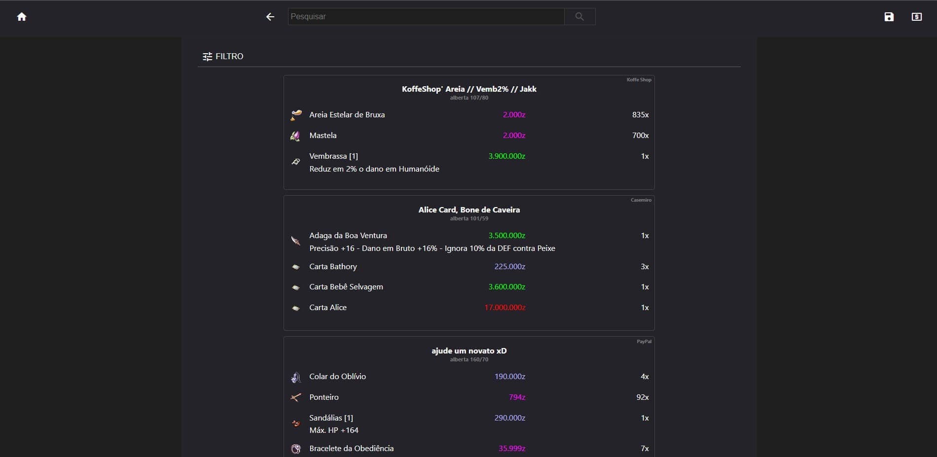 Ragnarok Marketplace Ragnarok Marketplace
